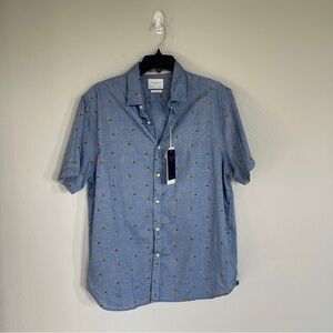 Cactus Man Men’s Pineapple Tropical Button Down Top Size XL NWT